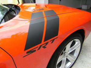 SRT hood stripe 002
